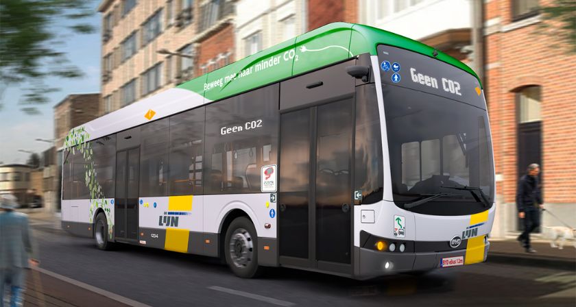 BYD bus gemaakt voor De Lijn